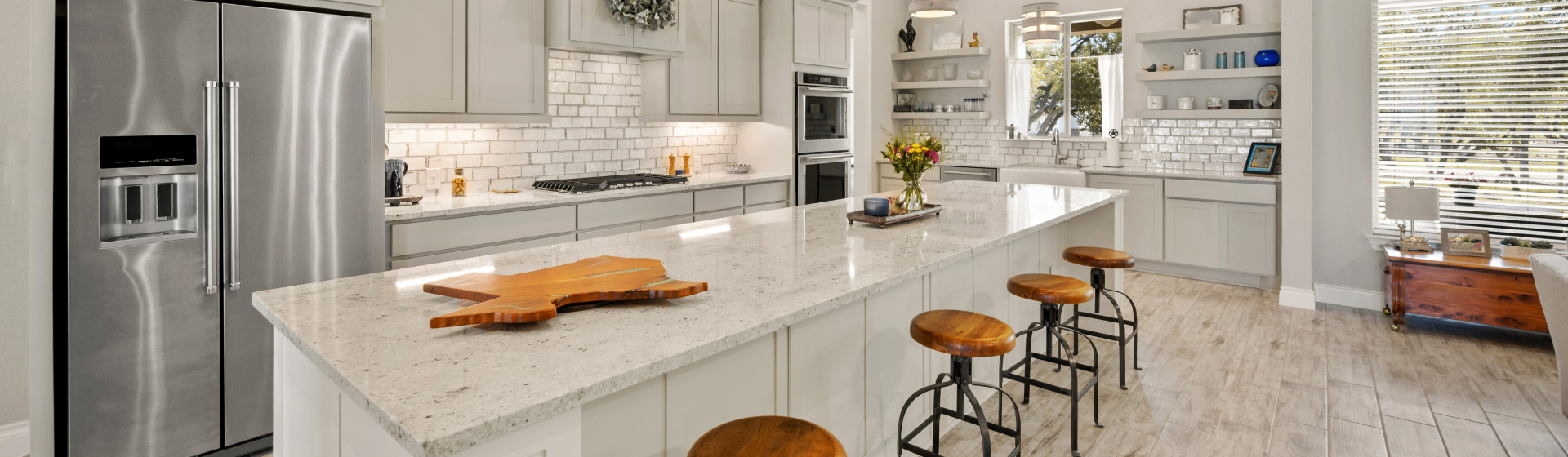 White kitchen with Texan accents